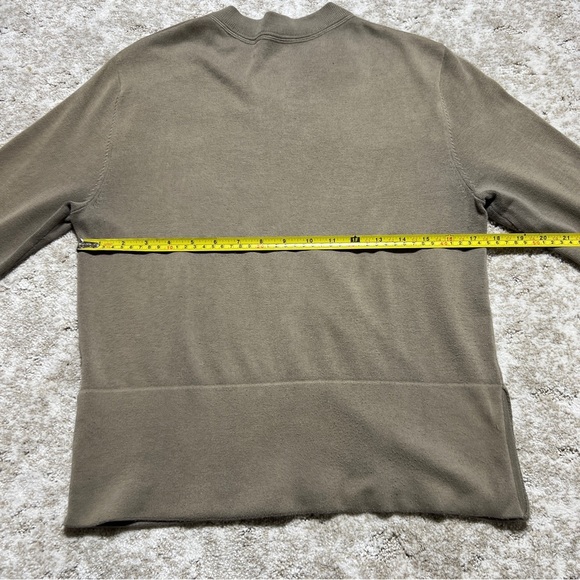 Eileen Fisher Women’s Taupe Zip-Up Sweater Petite PM - Picture 5 of 5